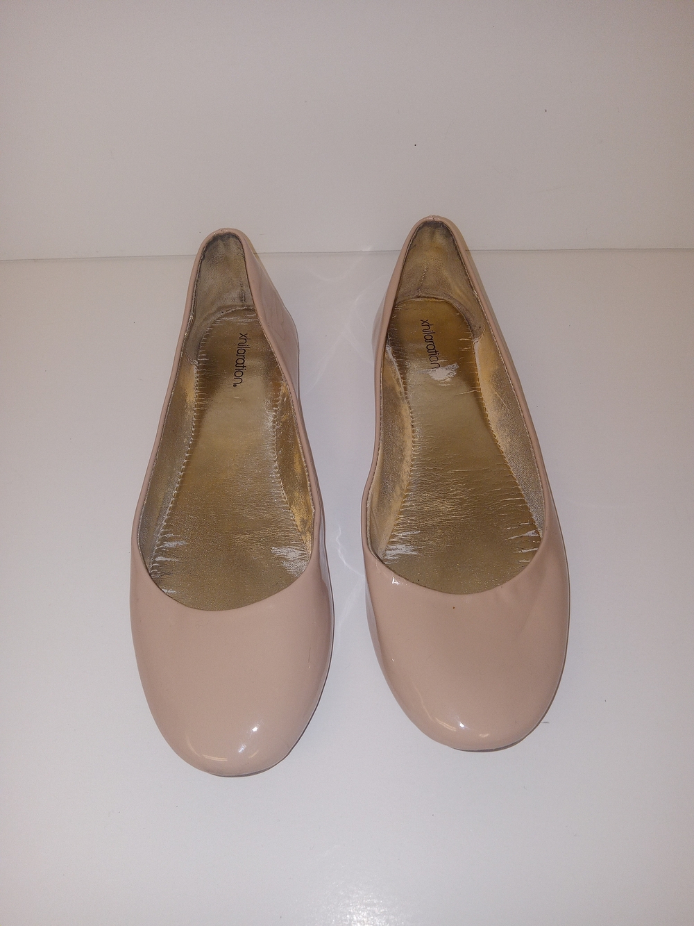 Xhilaration Nude Patent Leather Women’s Ballet Flats